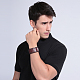 Мужские модные браслеты с кожаным шнуром BJEW-BB15626-5