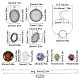 Sunnyclue diy kit de fabrication de bijoux en pierre mélangée naturelle DIY-SC0018-23-2