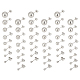 DICOSMETIC 48Pcs 8 Style 304 Stainless Steel Ball Stud Earrings EJEW-DC0001-06-1