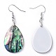 Abalone Shell/Paua Shell Dangle Earrings EJEW-K081-02B-2