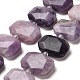 Perles naturelles de perles de lépidolite&nbsp;G-H078-B14-01-1