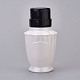 空のプラスチックプレスポンプボトル  マニキュアリムーバー清潔な液体の水の貯蔵ボトル  フリップトップキャップ付き  ホワイト  13.2x6.8cm MRMJ-WH0059-30D-1