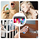 Benecreat 9 paquete 10 ml botella de spray de vidrio de color arcoíris botella de spray de niebla fina recargable para perfume aceite esencial MRMJ-BC0001-27-6