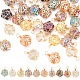 40pcs 10 pendentifs en verre de couleur PALLOY-AB00197-1