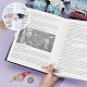 GLOBLELAND Thumb Book Page Holder Resin with Dried Flower Thumb Bookmark Transparent Bookmark Personalized Fan-Shaped Thumb Reading Ring Book Accessories for Reading Lovers Bookworm Students Teachers AJEW-WH0020-87-3