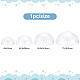 Delorigin 4pcs 4 estilo globo de vidrio transparente FIND-DR0001-01-2