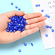 Perline acriliche blu trasparenti TACR-YW0001-08B-8