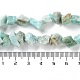Fili di perle di amazzonite naturale grezzo grezzo G-B065-C04-5