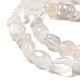 Naturelles perles pierre de lune blanc brins G-G018-05-3