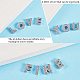 NBEADS 52 Pcs Environmental Zinc Alloy Alphabet A-Z Slide Charms and 10 Strands PU Leather Watch Bands with Glitter Powder and Clasps for DIY Craft Bracelet Wristbands Necklace Choker Jewelry Making ZIRC-NB0001-45P-NR-7
