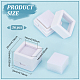 Boîtes de rangement carrées en plastique pour diamants CON-WH0095-49A-2