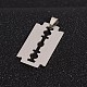 201 Stainless Steel Blade Pendants STAS-I032-069A-2
