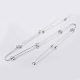 Handgefertigte Perlenketten aus Messing KK-G338-14P-2