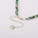 Gemstone Beaded Necklaces NJEW-JN00903-3