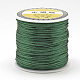 ナイロン糸  ラットテールサテンコード  濃い緑  1mm程度  約76.55ヤード（70m）/ロール NWIR-Q010A-258-2