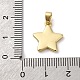Подвески в виде звезд из натуральной белой ракушки из латуни KK-P308-02G-3