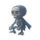 Gros pendentifs de style halloween en acrylique avec cloche en laiton et cordon en nylon SACR-O003-01H-3
