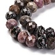 Природные родонит бисер нитей G-K380-A16-01-4