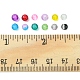 840 Stück 12 Farben sprühlackierte Knistern Glasperlen CCG-FS0001-01-6