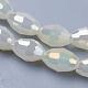 Abalorios de vidrio electroplate hebras EGLA-J013-4X6mm-F03-6