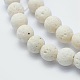 Brins de perles de pierre de lave naturelle X-G-F531-8mm-G17-2