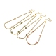 Ожерелье-цепочка из кубического циркония для девушки NJEW-A005-05G-1