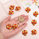 CHGCRAFT 10Pcs Turkey Shape Silicone Beads for DIY Necklaces Bracelet Keychain Making Handmade Crafts SIL-CA0001-57-3