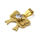 Pendentif diamant en acier inoxydable 304&nbsp;STAS-U018-01G-1-2