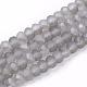 Chapelets de perles en verre électroplaqué EGLA-S141-4mm-01D-1