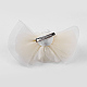 Fascinator de la flor de la boda accesorios para el cabello de cocodrilo hierro pinzas para el cabello OHAR-A001-53A-2