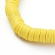 Handmade Polymer Clay Heishi Bead Stretch Bracelets BJEW-JB05090-02-4