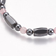 Magnetic Synthetic Hematite Bracelets BJEW-K183-03-3