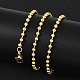 Ожерелья-цепочки из латуни с покрытием стойки для женщин NJEW-G102-01A-G-2