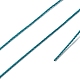 ラウンドワックスポリエステル糸ストリング  マイクロマクラメコード  ツイストコード  革縫い用  プルシアンブルー  0.45mm  約174.97ヤード（160m）/ロール YC-D004-02B-024-3