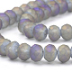 Electroplate Glass Beads Strands EGLA-S141-6mm-03C-3