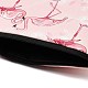 フラミンゴ柄ポリエステル化粧収納袋  多機能トラベルトイレバッグ  女性用ジッパー付きクラッチバッグ  ピンク  22x12.5x5cm AJEW-Z013-01B-3
