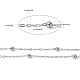 Flache ovale Kabelketten aus Messing CHC018Y-N-2