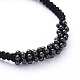 Bracelets de perles tressées en fil de nylon réglable unisexe BJEW-JB05137-04-2
