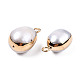 Colgantes de perlas keshi de perlas barrocas naturales electrochapadas PEAR-N021-11-4
