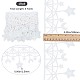 Moon Star Polyester Lace Trim OCOR-WH0080-56B-2