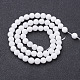 Chapelets de perles de jade blanche naturelle X-GSR6mmC067-3