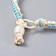 Bracelets en corde tressée de polyester ciré BJEW-JB04342-05-3