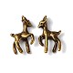 Antique Bronze Tibetan Style Deer Pendants X-TIBEP-A16602-AB-FF-1