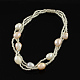 Bracelets de perles de perles à la mode BJEW-R029-10-1