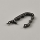 Латунные застежки с прозрачным фианитом и микро-паве FIND-WH0139-238B-2