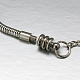 Bracelets en 304 acier inoxydable avec chaînes de serpent rond européennes X-STAS-J015-07-2