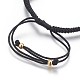 Fabbricazione di braccialetti di perline intrecciati con corde di nylon BJEW-F360-F08-3