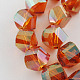 Electroplated Glass Bead Strands EGLA-R037-12x12mm-M-2