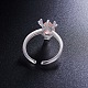925 кольцо-манжета из стерлингового серебра Shegrace с родиевым покрытием JR530E-4