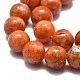 Natural Orange Calcite Beads Strands G-E576-74B-3